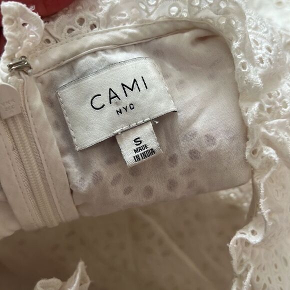 CAMI NYC White Eyelet Dulce Dress S - Picture 6 of 7